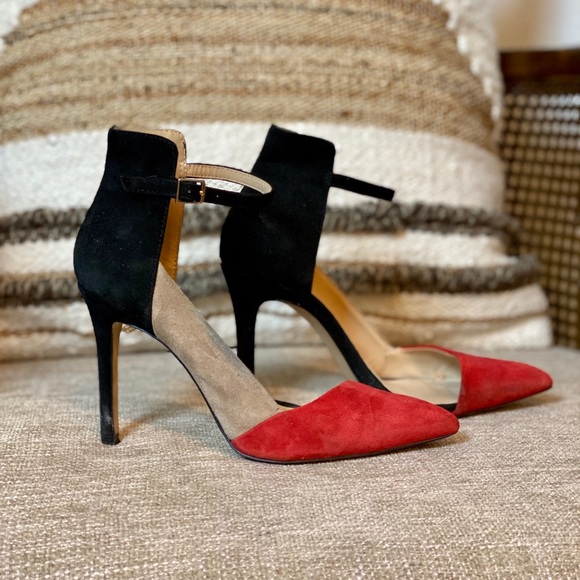 Zara Suede Color-block Sexy Heels - Picture 3 of 3
